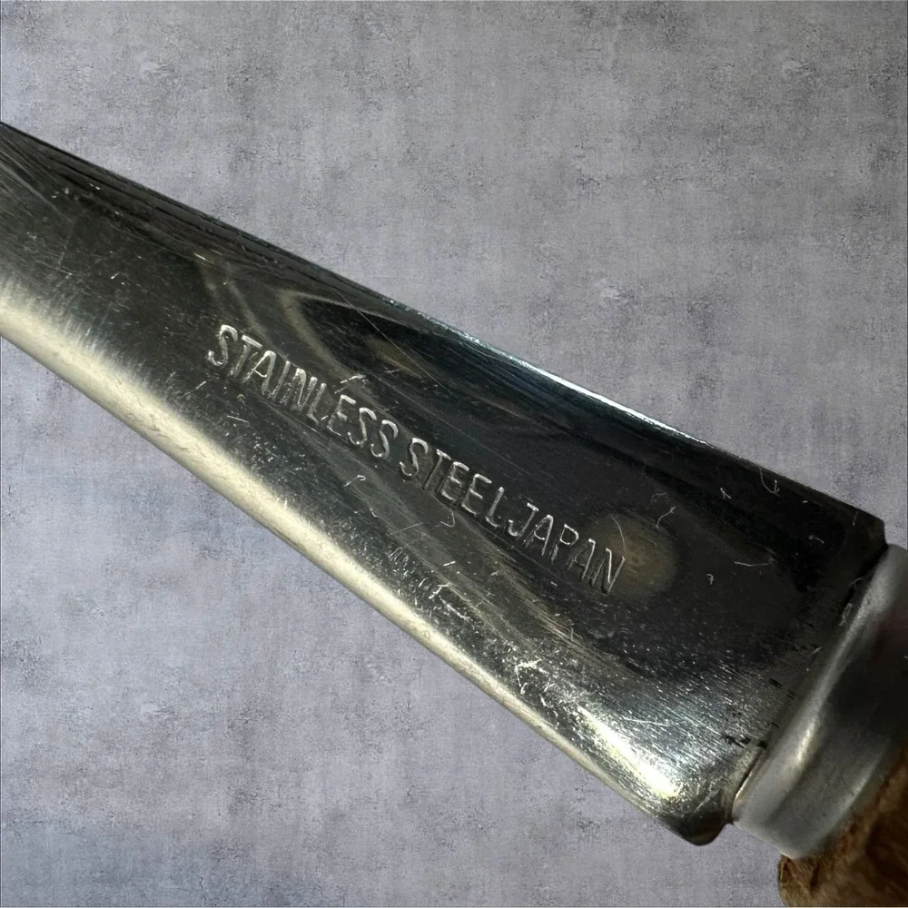 Vintage Retro MCM Cheese Slicer Wood Look Stainless Japan‎ MCM